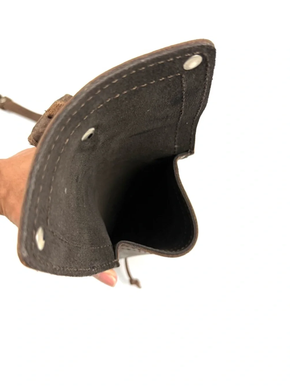 Saddleback Leather Company Pouch Crossbody Bag Dark Brown